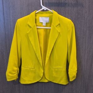 Bar III Women's Vibrant Yellow Blazer